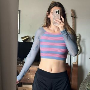 DKNY long sleeve swim top